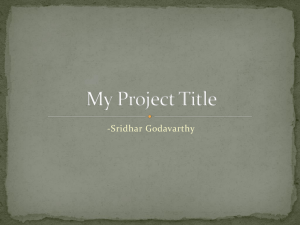 My Project Title - University of South Florida