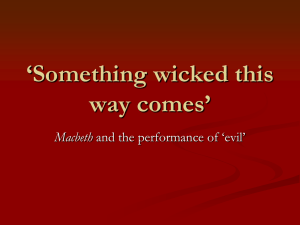 Macbeth - University of Warwick