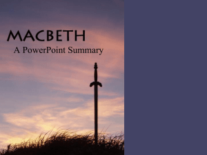 Macbeth Summary PPT