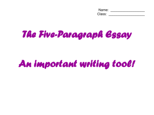 5-paragraph essay