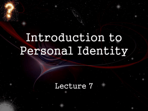 the Personal Identity ppt
