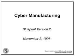 Cyber Manufacturing - Florida International University