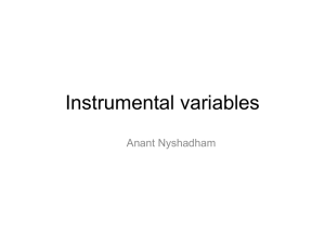 Instrumental variables