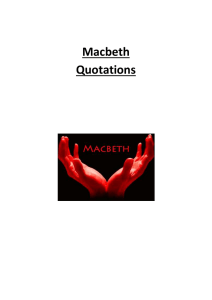 Macbeth Quotes