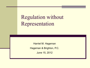 Regulation without Representation
