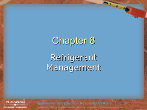 Chapter 08Refrigerant Management