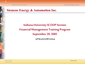 Siemens USA 2001 - Indiana University
