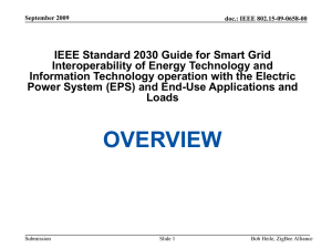 IEEE Standard 2030 Guide for Smart Grid Interoperability of Energy