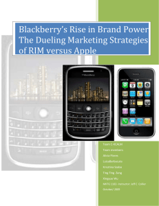 Blackberry vs I-Phone