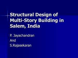 Structural Design of Multi-Story Building in Salem, India