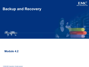 Backup And Recovery