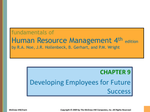 Chapter 009 Developing Employees for Future Success
