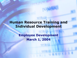 Employee Development - Studies