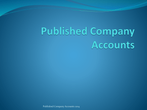 Published Company Accounts