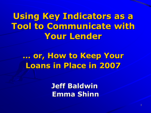 Using Financial Indicators to Communicate with
