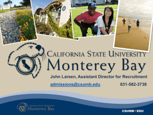 Fall 2012 Application Pool - The California State University