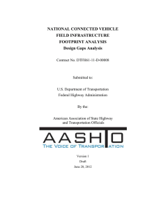 AASHTO Footprint Analysis Design Gaps Analysis v.1