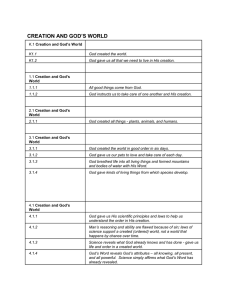 Curriculum: Faith Statements