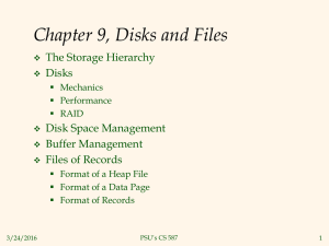 Overview of Storage and Indexing