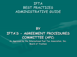 IFTA APC Best Practices Guide