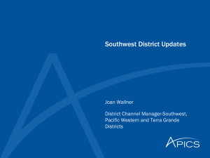District Update - APICS Southwest District