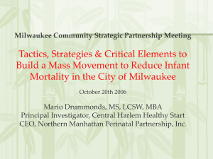Milwaukee Strategic Action Movement to End Infant Mortality