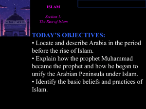 Powerpoint lecture on Islam
