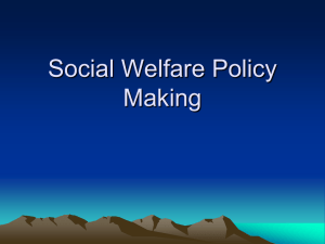public policy Social Welfare Policy Making