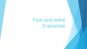 Foot and Ankle Evaluation - Liberty Union High School District