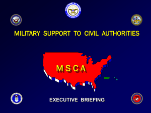 Military Support to Civil Authorities