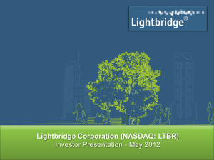 Lightbridge Corporation (NASDAQ: LTBR)
