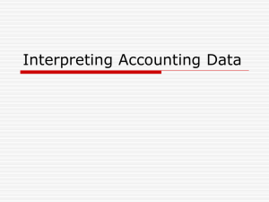 5. Interpreting Accounting Data