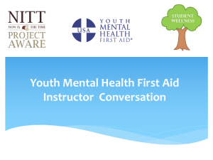 youth mental health first aider refresher