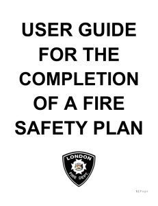 user guide for the completion of a fire safety plan