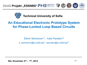 An Educational Electronic Prototype System for Phase