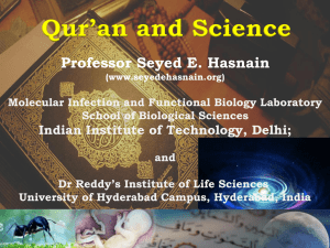 PPT of (Dr) Seyed E. Hasnain