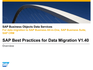 SAP BP for Data Migration v1.40