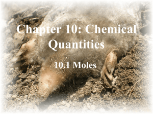 Chapter 7: Chemical Quantities