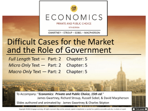 Difficult Cases for the Market and the Role of Government (15th ed)