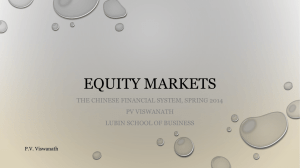 Chinese financial markets - Pace University Webspace