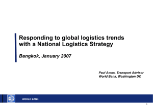 Thailand: Presentation on Logistics 2007