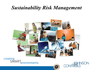 Sustainability Risk Management - American Risk and Insurance