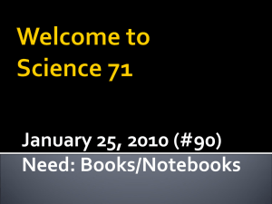 Welcome to Science 71 - Homeworkteam71 - home