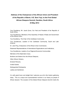 Address of the Chairperson of the African Union and President of the