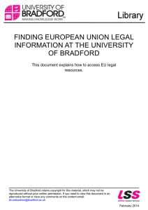 Finding European Union Legal Information