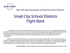 Gap Elimination Adjustment - Association of Small City School Districts