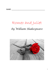 Romeo and Juliet - English At Blakeview