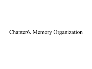 Chapter6. Memory Organization