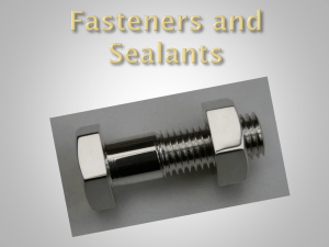 Fasteners and Sealants