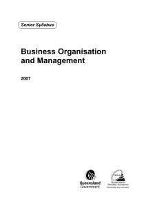 Business Organisation and Management (2007)